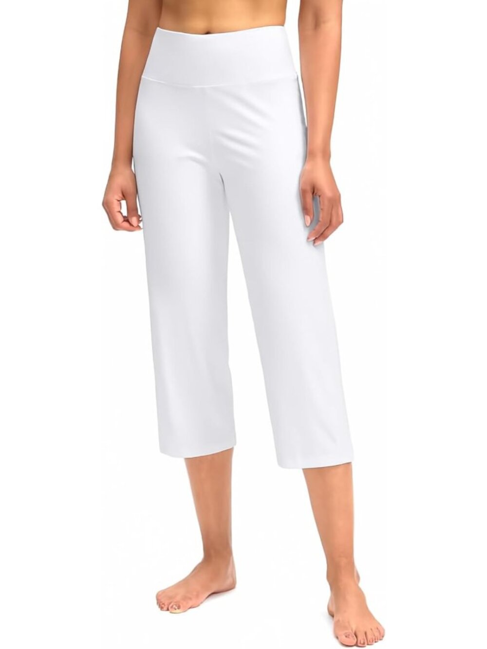 High Waist Capri Pants for Women | Tummy Control Yoga Leggings with Pockets